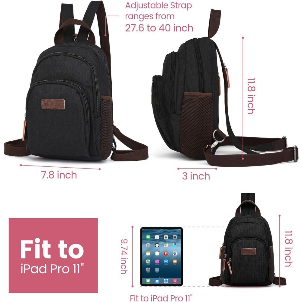 Versatile Women's Mini Backpack With Multiple Poc… - image 2